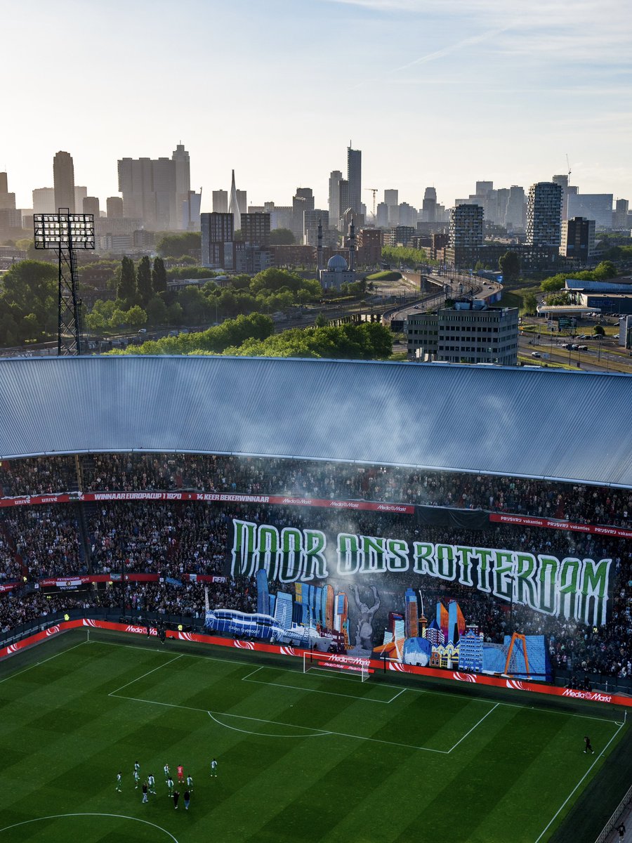 Feyenoord's tweet photo. 14 mei, voor ons Rotterdam 💚 https://t.co/NIz7Y1kIfI