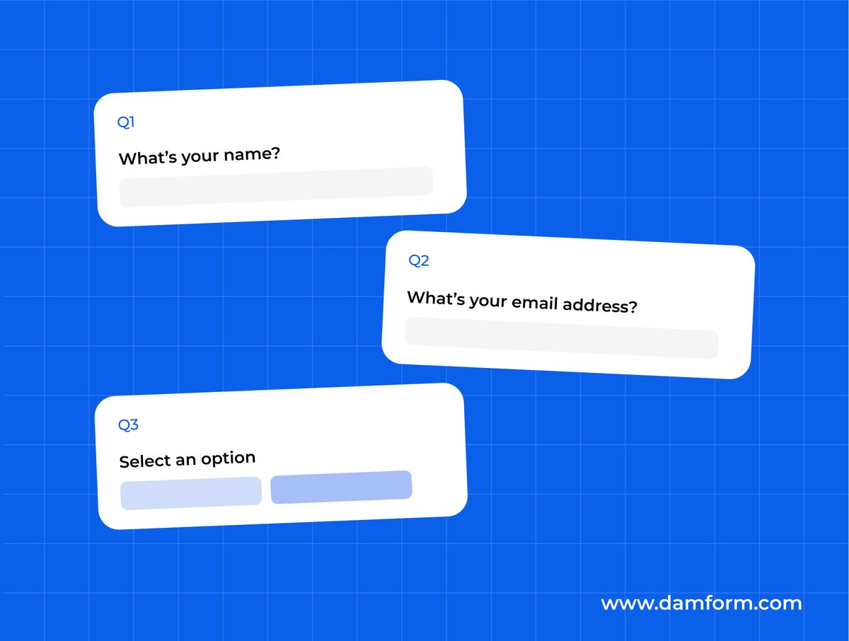 getdamform's tweet photo. If your form has more than 5 fields on one screen, you're losing people.  The fix isn't shorter questions. It's fewer questions per view.  One at a time. Always. https://t.co/DvaqLqOrAd