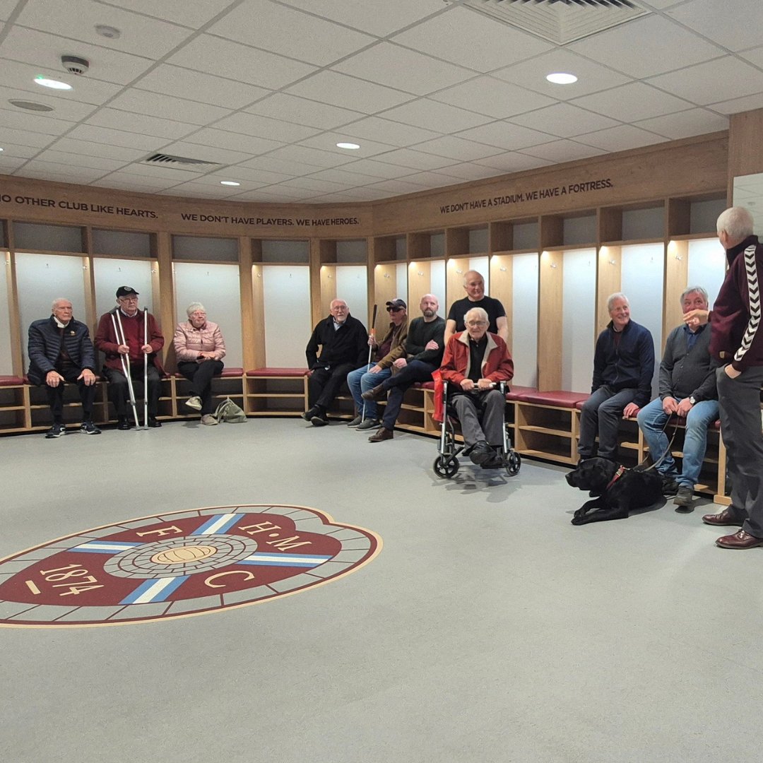 BlindVeterans's tweet photo. Behind the scenes at Tynecastle!

Our veterans had a brilliant day exploring historic memorabilia, wartime displays, the changing rooms and dugout - with plenty of Scottish Premiership chat along the way.

A huge thank you @Hearts_Heritage and @JamTarts for welcoming us. https://t.co/ODNNgCUnXF