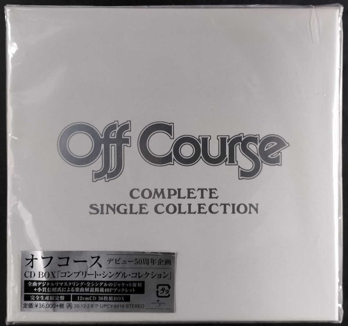 本日入荷の中古CDから。 オフコースの36枚組BOX「コンプリート