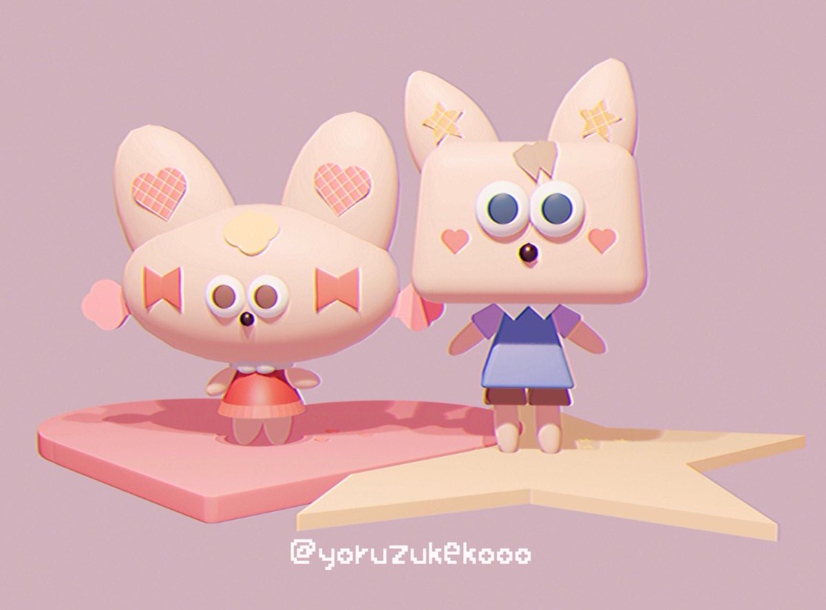 yoruzukekooo's tweet photo. ️🎀💌⭐️ #blender #b3d https://t.co/mMsTZIfOQn