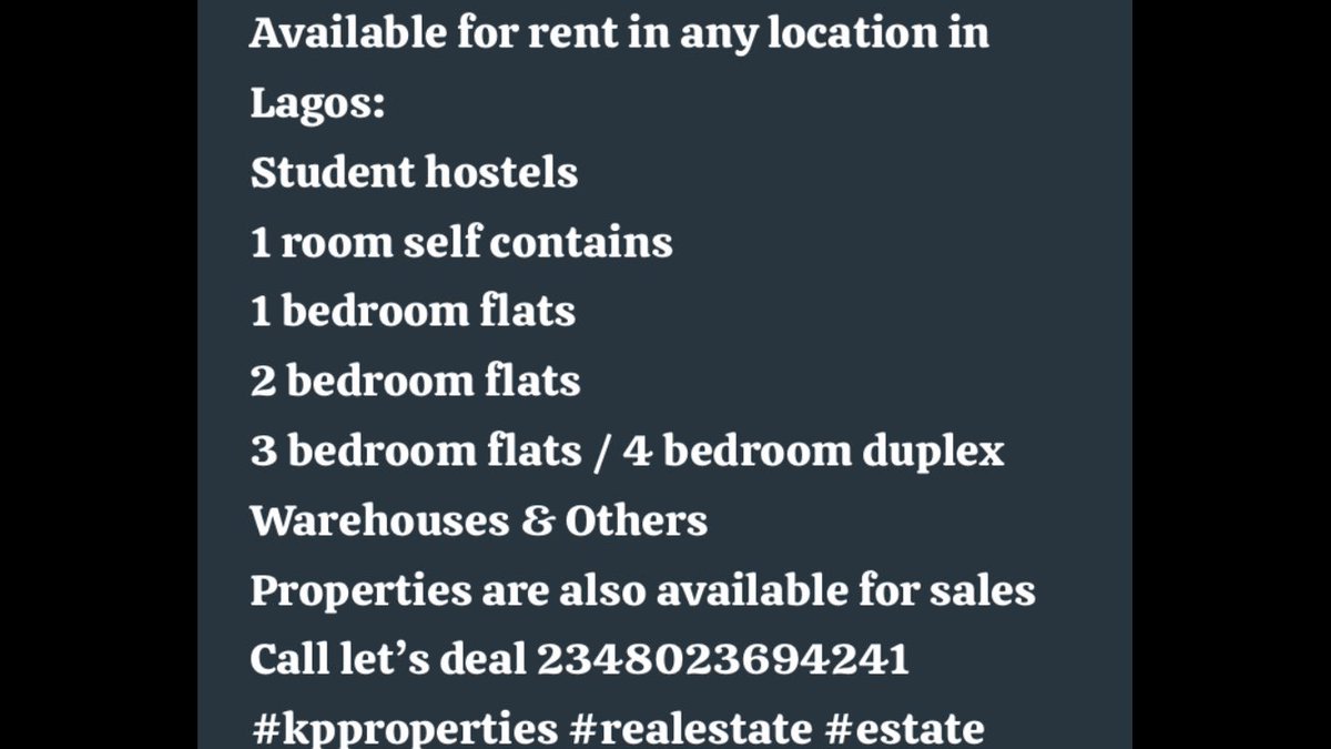 kppropertiesng's tweet photo. #kp #kpproperties #realestate #estate #estateagent #estatecontractor https://t.co/i5gJUu6ocx