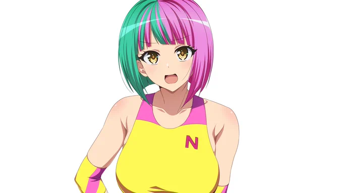 skebヘリーさん立ち絵色味チェック。 催眠シリーズの続きで紫苑の様子がおかしいと気付いて問い詰めてる為警戒心強めな感じで。