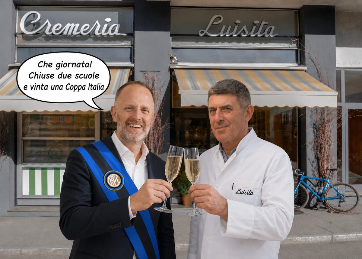 ilbacodicomo's tweet photo. Il Sindaco del Fare e il Fedel Pasticciere
#AutoAsiliOvunque #Doppiofedismo #InterLazio https://t.co/uFwGYF6OBB