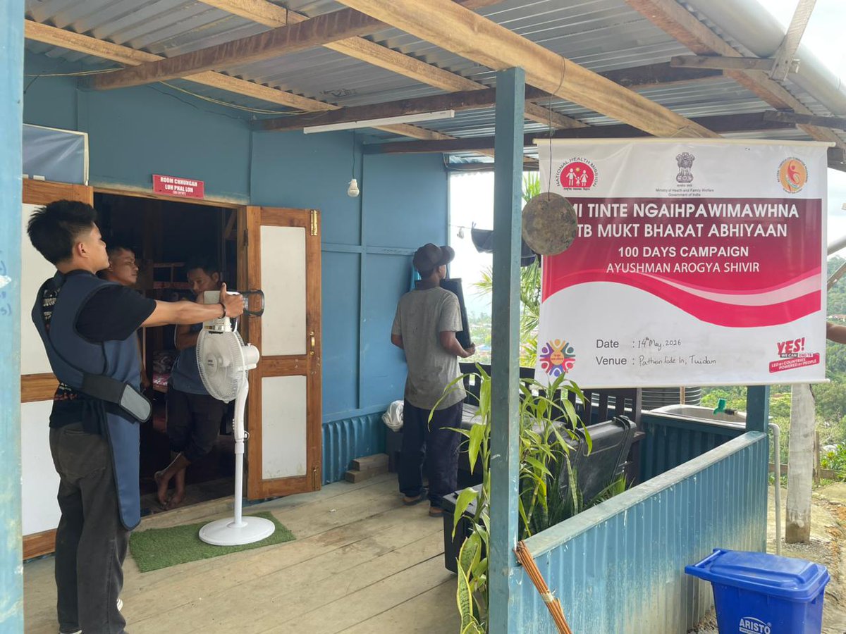 DtoMamit's tweet photo. Ayushman Arogya Shivir at Tuidam Community Hall (Institution Based Screening) and congregate settings.
Activities: HH X-ray screening, NCD screening, IEC distribution and Awareness Campaign 
#100dayscampaign #tbmuktbharat https://t.co/lgJRkA52Hc