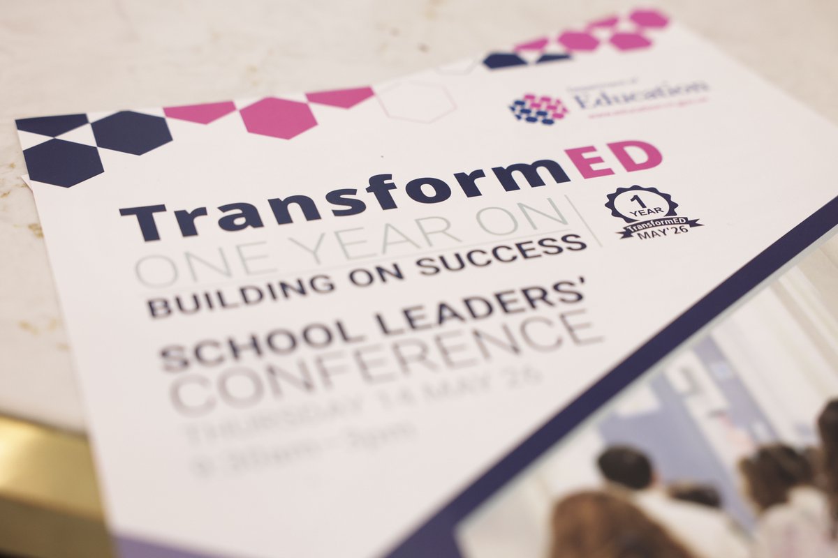 Education_NI's tweet photo. We have welcomed over 600 school leaders to the TransformED School Leaders’ Conference today. 

We are looking forward to a day of reflection, insight and evidence with key voices in education reform and leadership.

Stay tuned as we’ll be sharing live takeaways throughout the day. 

#TransformED
#OneYearOn