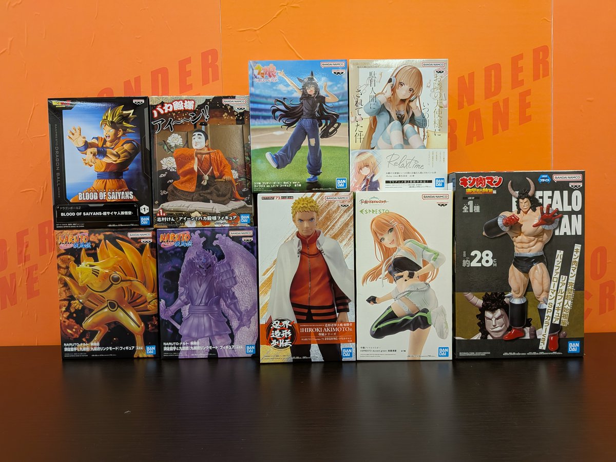 ドラゴンボール　ナルト　キン肉マンフィギュアまとめ売り 📦プライズ入荷情報📷 BLOOD OF SAIYANS-超サイヤ人孫悟空-など 投入