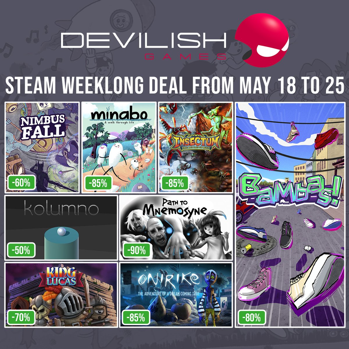 DevilishGames - Wishlist ✂️ Cutout Village! tweet media