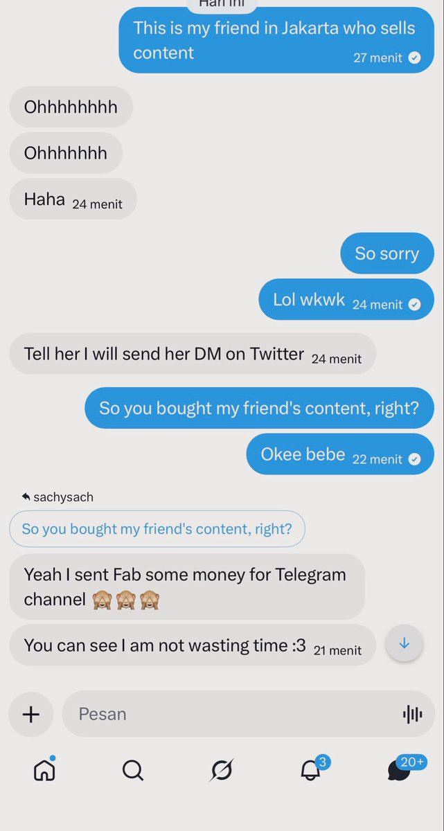 recehdailypost's tweet photo. krn aku ga jual konten, kalian bisa beli konten di temen2 aku yaa 🥰🥰 trusted ko! https://t.co/ETAuldQCw4