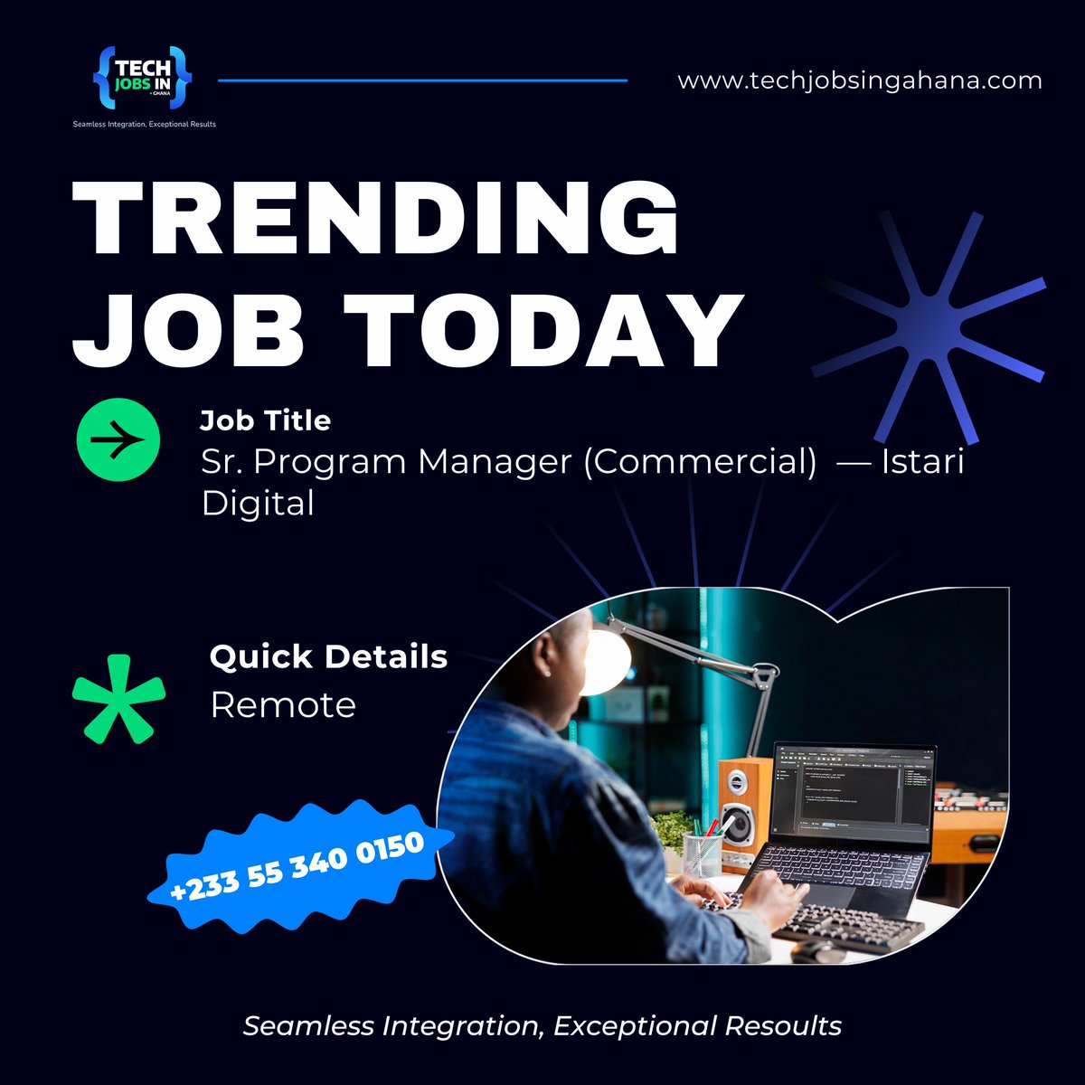GhanaTechJobs's tweet photo. 💼 𝐍𝐨𝐰 𝐓𝐫𝐞𝐧𝐝𝐢𝐧𝐠 🚀

✅𝐒𝐫. 𝐏𝐫𝐨𝐠𝐫𝐚𝐦 𝐌𝐚𝐧𝐚𝐠𝐞𝐫 (𝐂𝐨𝐦𝐦𝐞𝐫𝐜𝐢𝐚𝐥) — Istari Digital 👉 https://t.co/70BSKipYvv

#techrole
#remoteroles
#techjobs https://t.co/ctiSklAPf9