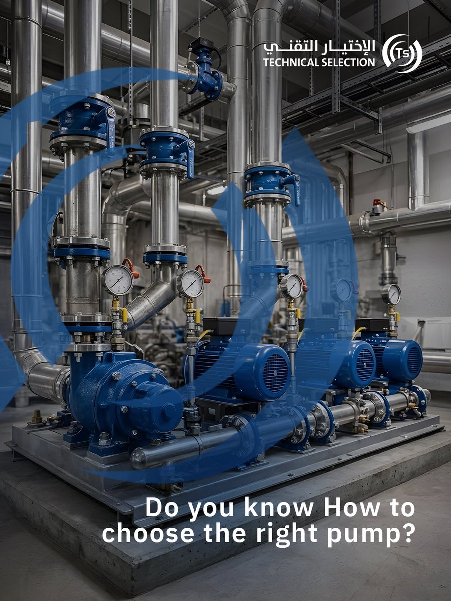 TSCWP's tweet photo. Choosing the right pump depends on three main factors
Ignoring one of these can lead to poor performance or system failure
اختيار المضخة المناسبة يعتمد على 3 عوامل أساسية تجاهل أي عامل منهم ممكن ان يسبب ضعف في الأداء
تواصل معنا: https://t.co/NvRd3izc0m
#المضخات #TSC #أنظمة_المياه https://t.co/pCBajLArM6