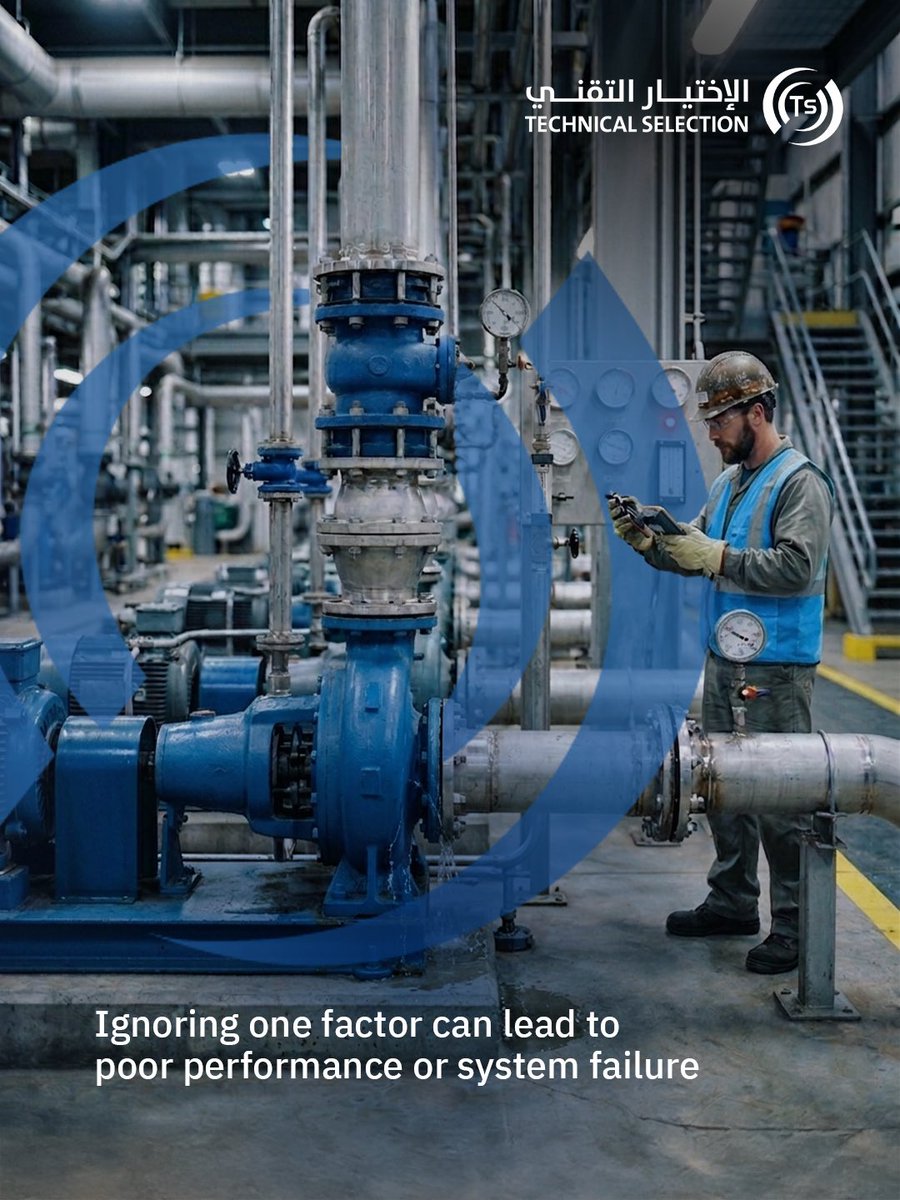 TSCWP's tweet photo. Choosing the right pump depends on three main factors
Ignoring one of these can lead to poor performance or system failure
اختيار المضخة المناسبة يعتمد على 3 عوامل أساسية تجاهل أي عامل منهم ممكن ان يسبب ضعف في الأداء
تواصل معنا: https://t.co/NvRd3izc0m
#المضخات #TSC #أنظمة_المياه https://t.co/pCBajLArM6