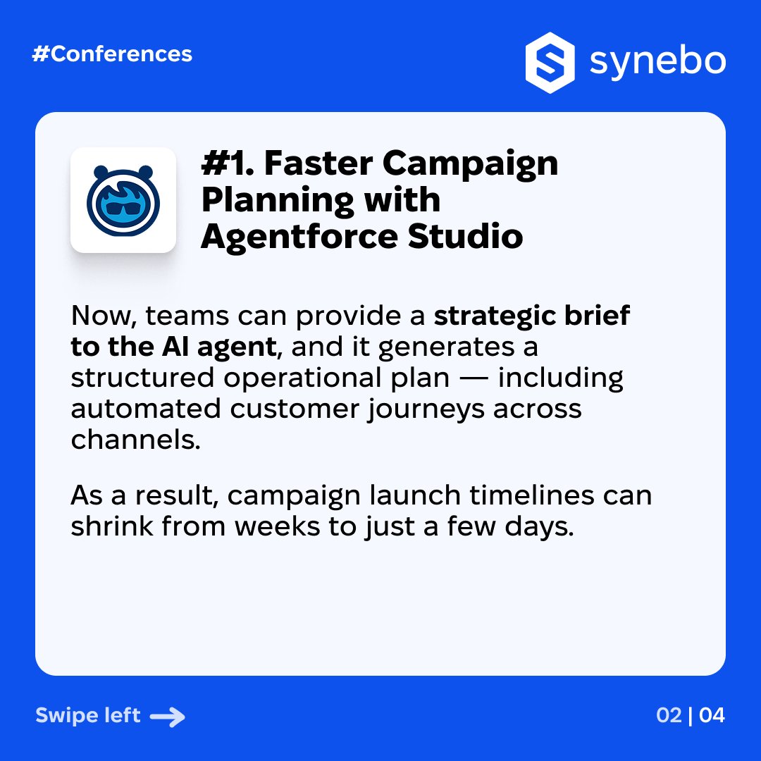 synebo's tweet photo. 🙌 Fresh insights from #Salesforce Partner Innovation Day in Tel Aviv!

Our BDM joined the event to explore the latest around #Agentforce, #DataCloud, and #AI-driven customer experience.

Thinking about the next step for your SF roadmap? Let’s talk: https://t.co/VesYgx9NZH https://t.co/JFkLviXRIQ