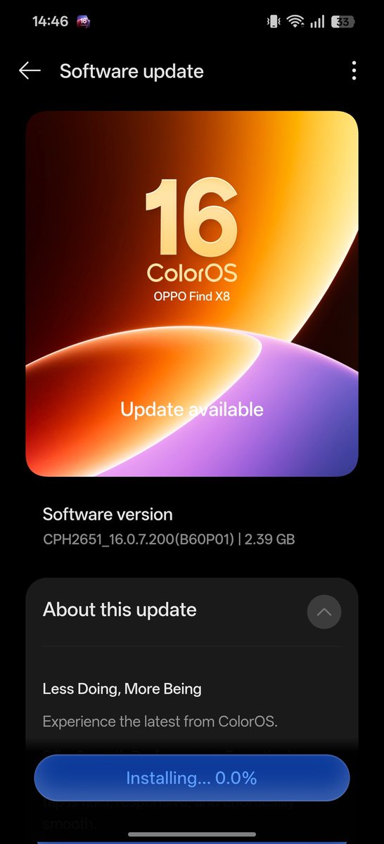 gohilnikhil's tweet photo. OPPO Find X8 started getting ColorOS 16.1 update via release candidate channel.
#ColorOS #OPPO https://t.co/HfSiPJjIIe