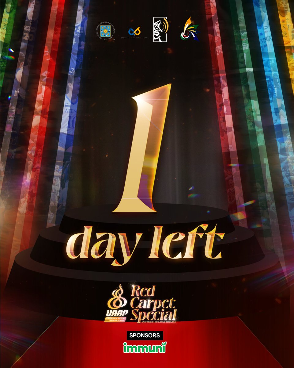 ustigertv's tweet photo. ONLY ONE DAY TO GO ‘TIL  THE NIGHT OF A THOUSAND UAAP STARS! 💫✨

The 24-hour countdown is officially on as we are a day away from the grandest transformation of our brawny UAAP athletes into the brightest, most stunning ladies and gentlemen of the night. https://t.co/F1UxpTS00M
