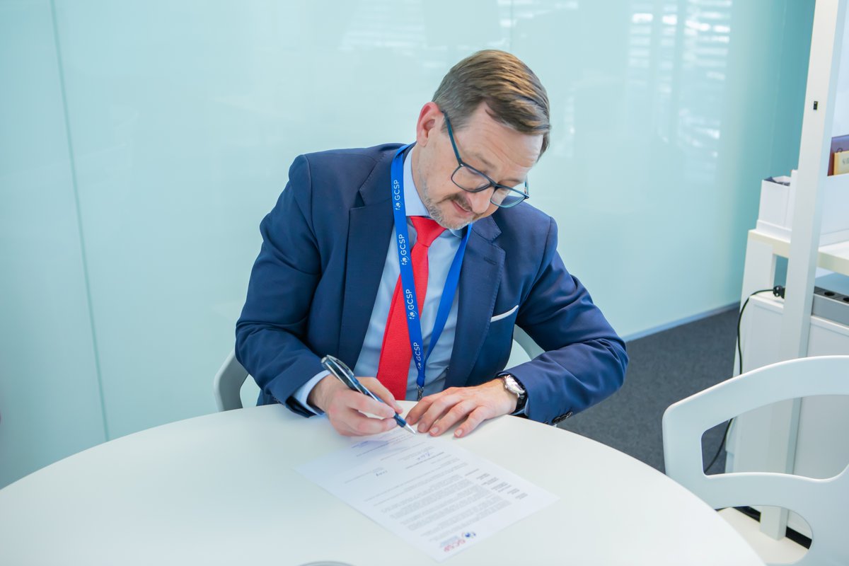 The GCSP tweet media