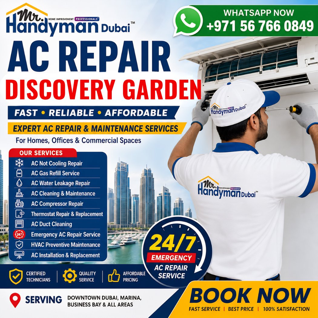 mr_handyman3713's tweet photo. Signs Your AC Needs Repair in Discovery Garden

🚨 Signs your AC needs immediate repair:

Ignoring these problems can lead to expensive breakdowns. Contact Mr. Handyman Dubai for professional HVAC repair services.

#ACProblems #HVACRepair #DubaiMaintenance #EmergencyACRepair https://t.co/c8e14I2c1D