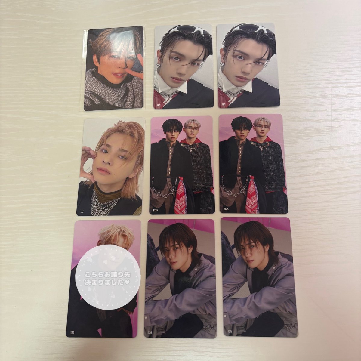 ___06maaaaaa's tweet photo. INI NEW YEAR POPUP STORE 2026
ポップアップ 交換

【譲】画像1枚目
佐野126.髙塚 松田127.R125.後藤7000円第2弾

【求】画像2枚目
藤牧123.124.125.127.R121.7000円第1.2弾

郵送での交換希望📮
異種交換、n:1 🙆🏻‍♀️
心当たりある方お声がけお待ちしております

#INI交換 #INI譲 #INI求 https://t.co/zrd3FkV2Dg
