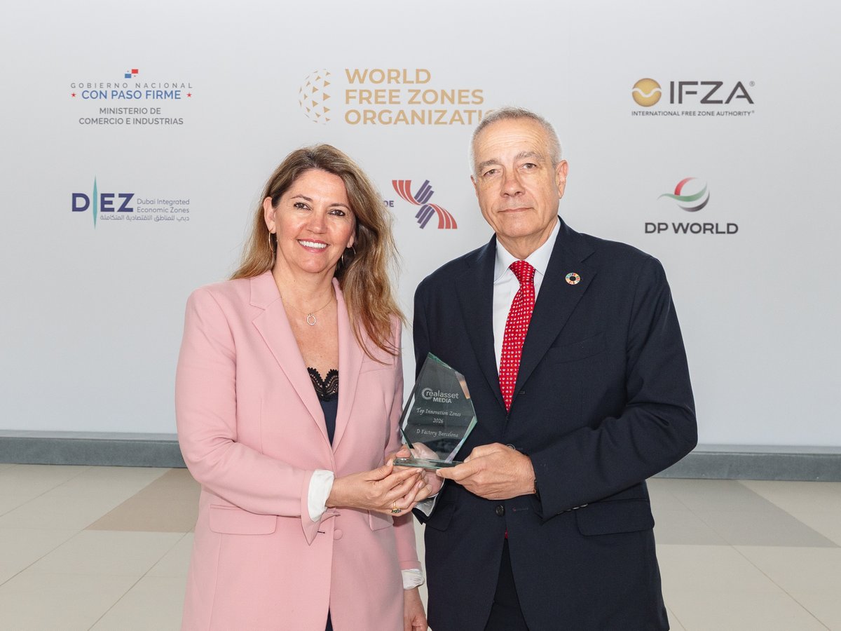 GPIeNEWS's tweet photo. @DFactoryBCN irrumpe en el mapa global de la innovación industrial tras ser reconocido entre las mejores zonas de innovación del mundo.
El ecosistema impulsado por el @ConsorciZF  de la Zona Franca de Barcelona se consolida en el Congreso Mundial de Zonas Francas de Panamá como referente internacional de industria 4.0, sostenibilidad y transformación industrial avanzada.