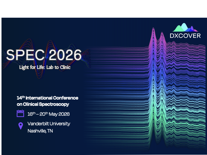 Dxcover's tweet photo. Our CTO, Dr Holly Butler, will be sharing insights from Dxcover’s journey developing a spectroscopy-based liquid biopsy test during her invited keynote talk at #SPEC2026 – the clinical spectroscopy community’s biennial conference. 
See you in Nashville! https://t.co/sm90IthpZj