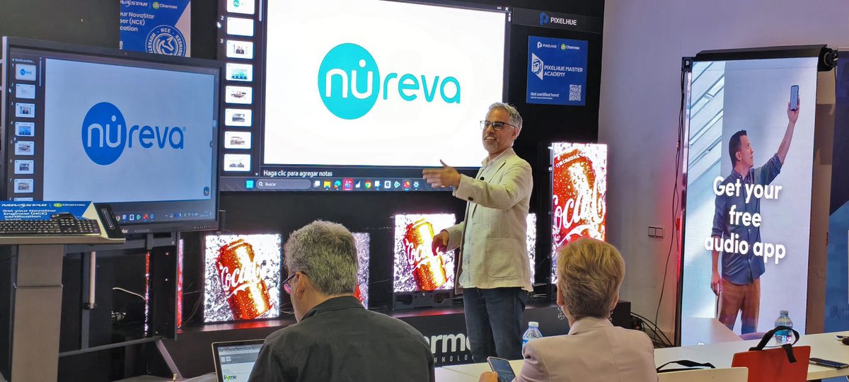 CharmexInt's tweet photo. Ayer disfrutamos del segundo desayuno tecnológico de AVer y @NurevaInc, esta vez en el Charmex Showroom de Barcelona
😊💫¡Gracias a todos los asistentes! Fue un gran encuentro para compartir ideas y descubrir cómo optimizar los espacios de reunión y videoconferencia
#SolucionesAV https://t.co/W0gcHKeNTw