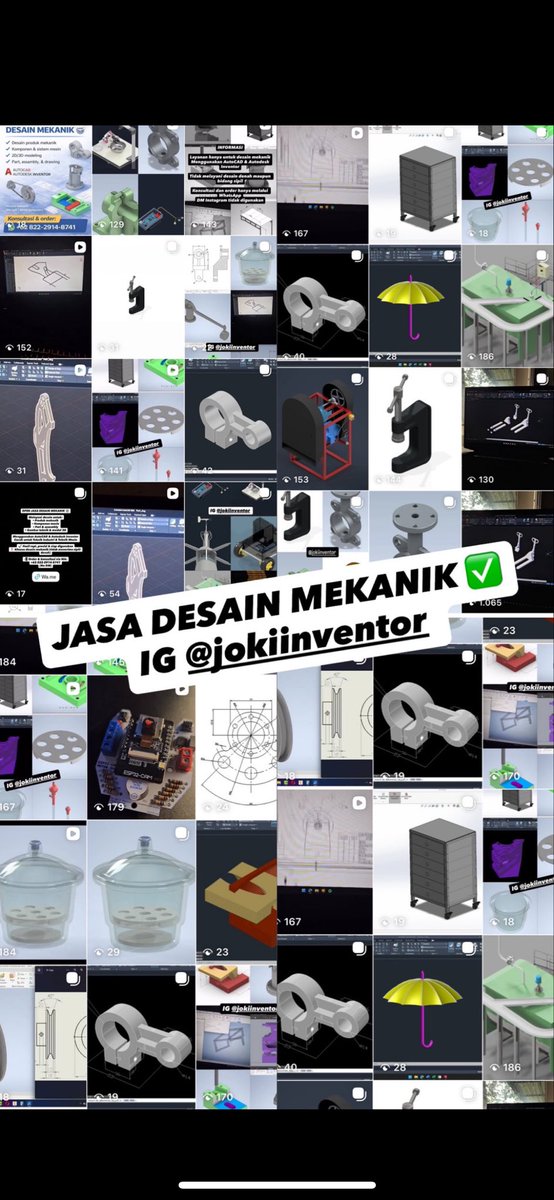 DESAIN MEKANIK INVENTOR & AUTOCAD tweet media