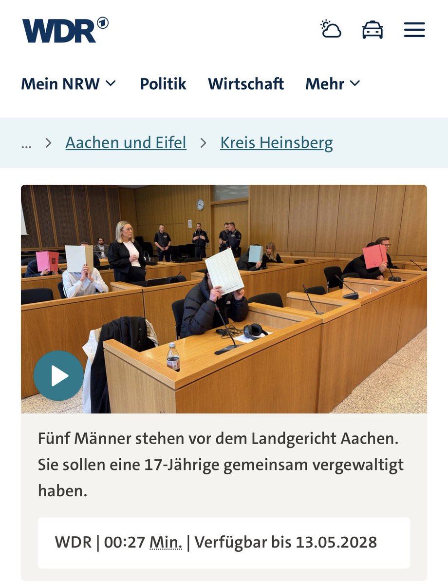 EWagensveld's tweet photo. #Groepsverkrachting: Vier #Syriërs en een #Irakees zouden een 17-jarige in Heinsberg hebben verkracht. Volgens informatie van de WDR is er mogelijk minstens nog één slachtoffer. Zou hun #beschermingsstatus ingetrokken worden?
Al dagen horen we via de publieke omroep allerlei zielige propaganda verhalen over kwetsbare asielzoekers.
De andere kant wordt grotendeels verzwegen: een 14-jarige jongen die een week geleden door een asielzoeker werd vermoord, een asielzoeker die werd opgepakt voor terrorisme, en wie op zoek gaat naar wat asielzoekers in de EU allemaal uitvreten in een weekje tijd, weet dat niet de mensen die ertegen demonstreren een probleem voor de samenleving zijn, maar dat vooral de asielzoekers zijn❗️
Asiel is een verrijking voor de vele tienduizenden die er in Nederland hun brood mee verdienen, voor de anderen is het veelal geen verrijking maar een last.
Dat een groot deel van de publieke omroep aan de verkeerde kant van de geschiedenis staat, zal velen niet ontgaan.
https://t.co/iZ2ilnEkEA