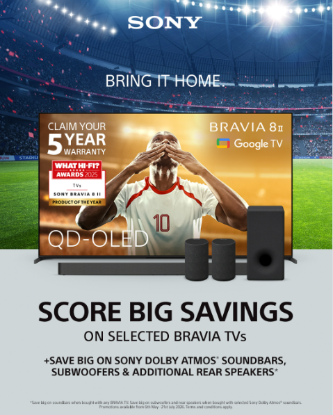 EELeigh_'s tweet photo. Discover Big Savings NOW on Selected BRAVIA TVs

Score huge savings on selected Sony BRAVIA TVs and upgrade your home setup with incredible deals on Sony Dolby Atmos soundbars, subwoofers and rear speakers. 

Shop now: https://t.co/AQjthJMM2A

#ShopLocal #Euronics #Leigh https://t.co/S1ezIPF7Zl
