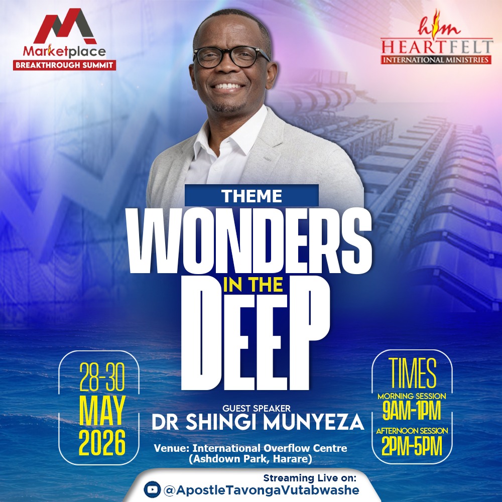 T_Vutabwashe's tweet photo. We are honored to welcome Dr Shingi Munyeza as one of our guests at the Marketplace Breakthrough Summit.

A respected businessman, leadership coach, and transformational thinker, Dr Shingi Munyeza has played a significant role in shaping conversations around leadership, business excellence, ethics, and nation building across Africa. His journey in the hospitality industry and corporate leadership space has inspired many entrepreneurs and professionals to lead with vision, integrity, and purpose.

Through years of executive leadership, mentoring, and public speaking, he has continued to impact both the marketplace and the next generation of leaders.

Together with Pastor C, we look forward to the wisdom, experience, and insight he will bring to this summit.

#MarketplaceBreakthroughSummit #WondersInTheDeep #Leadership #BusinessExcellence #MarketplaceLeadership