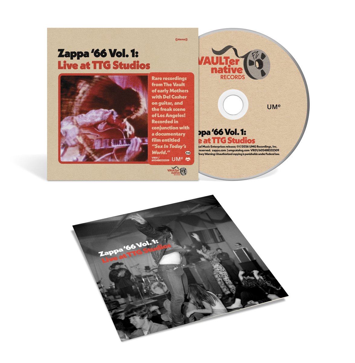 フランク.ザッパ　ライブボックス〜オン.ステージ　VOL.1〜6 💿本日発売💿 #フランク・ザッパ『ザッパ '66 Vol.1：ライヴ・アット