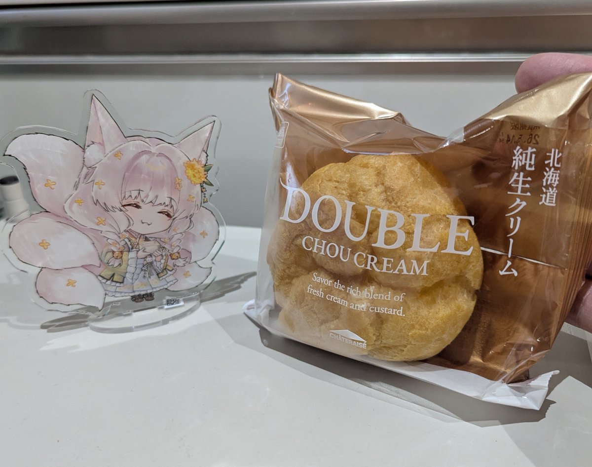 平成レトロ　もこもこシュークリームちゃん　表紙なし　超レア かげちゃん、今日のおやつはシャトレーゼのダブルシュークリームだよ