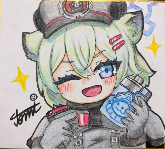 今日の色紙! シグレちゃん!