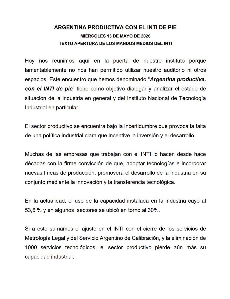 trabajadorxsdeINTI tweet media