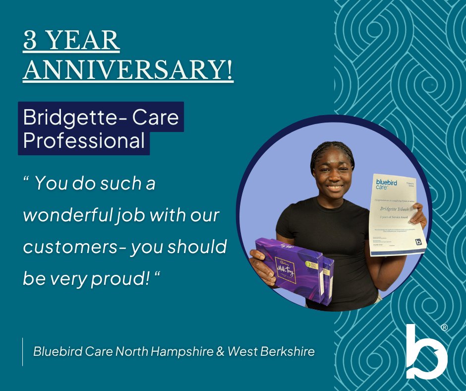 BluebirdNHWB's tweet photo. 3 Years of Chengetayi &amp; Bridgette at Bluebird Care! 🌟
You both do such a wonderful job every day. ☀️  

We are very lucky to have you!  💙

Join our amazing team👉 https://t.co/FxVZa3qZsD

#Celebration #BluebirdCare #HomeCare #HealthCare #Care #Home #Congratulations #Anniversary https://t.co/915WNH1Bts