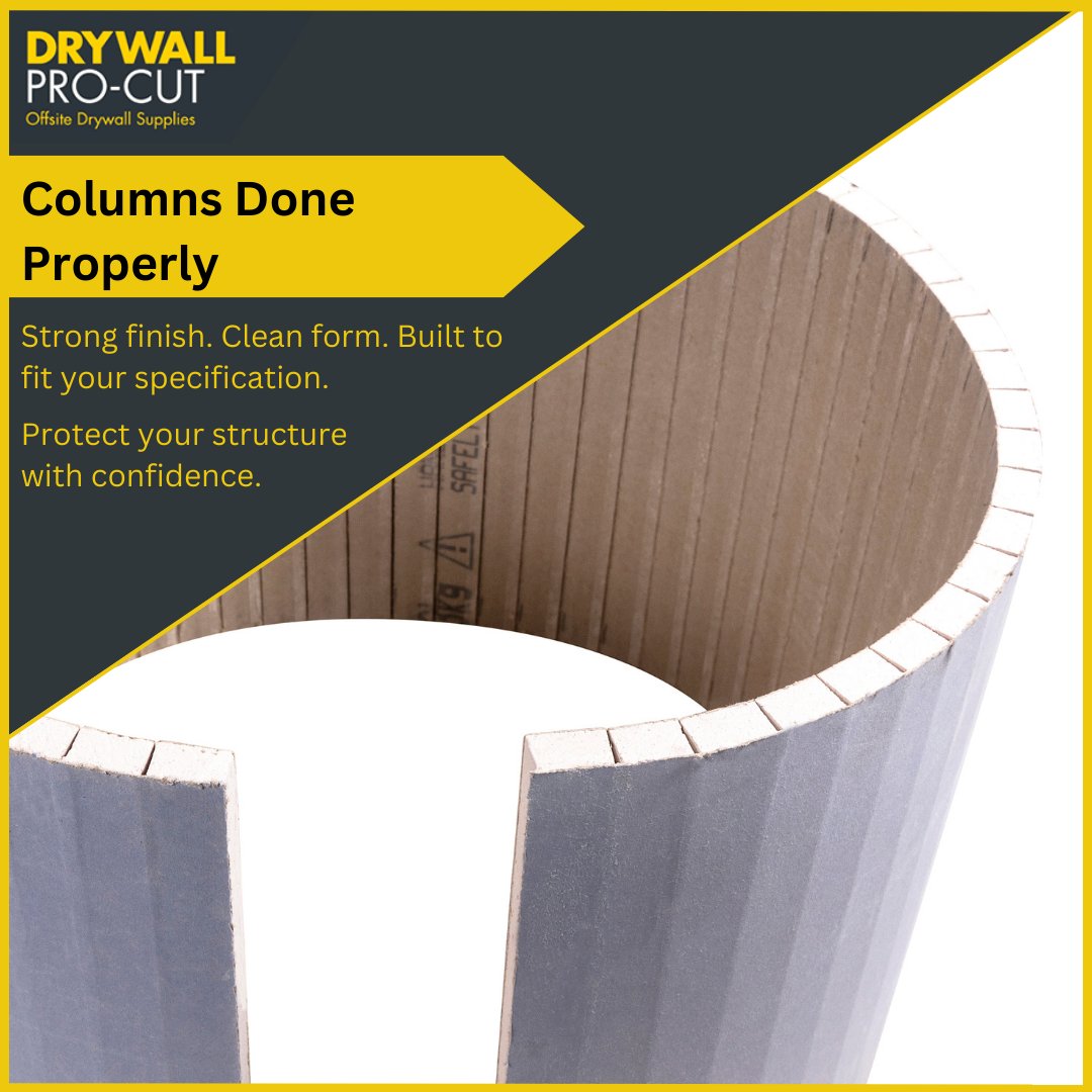 DrywallProCut's tweet photo. Your columns should do more than support the building. They should look sharp and stay protected throughout the life of your project.

Our column encasements give you clean lines, consistent installation and dependable results.

https://t.co/llmY8514ZX

#DrywallProCut https://t.co/PaKJq06ZSB