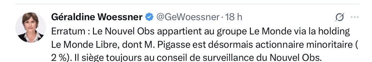 Géraldine Woessner tweet media