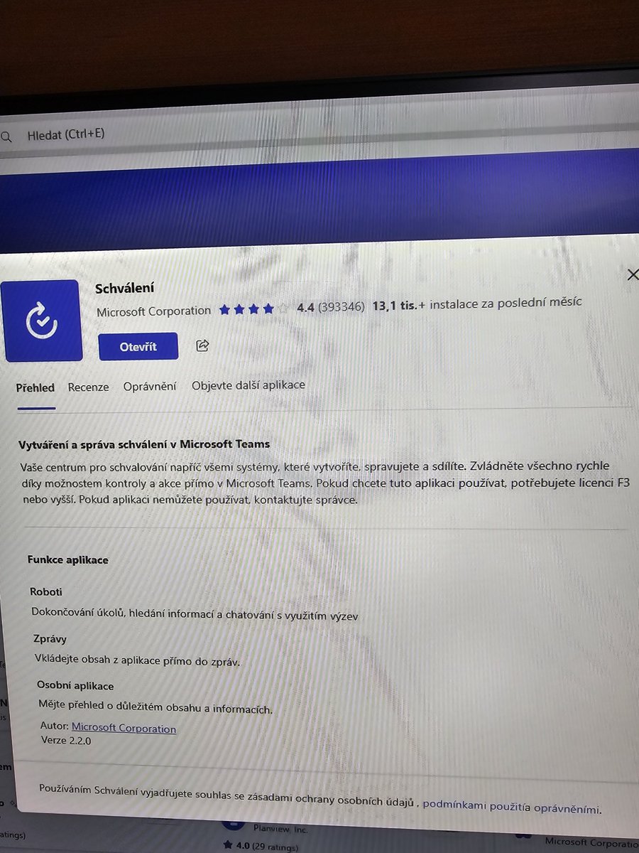 martsvob's tweet photo. @ocetnik Pokud používáte na komunikaci teams tak koukam že teams má primo nějaké schvalovací workflow v sobě https://t.co/qz00sM4uvH