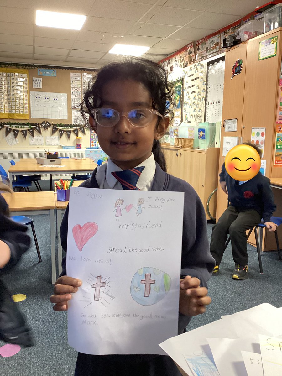 StMarks_RC_'s tweet photo. Yesterday in Religious Education, Year 1 learned all about spreading the Good News, just as Jesus did. We talked about ways we can share the Good News in our own lives and created colourful posters to inspire others to spread the Good News too! https://t.co/6Tq9hGEl1L