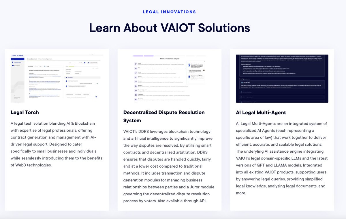 VAIOT_LTD's tweet photo. VAIOT’s ecosystem already includes live products and active use cases:

– AI Multi-Agent
– LegalTorch
– DDRS

The focus remains on continuous development, usability, and expanding practical applications.

#AI #VAIOT #LegalTech https://t.co/o5jBnUEFrR