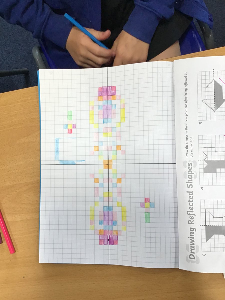 mrs_sshields's tweet photo. A great activity to finish off Year 5’s work on symmetry @HollinPrimary https://t.co/pVKMyOQWDB