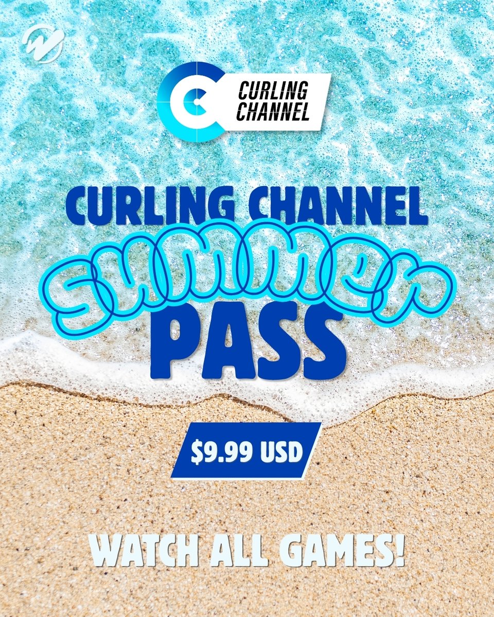 worldcurling's tweet photo. ☀️The Curling Channel Summer Pass is now available☀️

Which gives you access to replays from all of the World Curling Championships from the 24–25 and 25–26 season. 🤠

$USD 9.99 

🔓 Access is valid until 31 August 2026 

Subscribe here 🔗 https://t.co/35BmzKFyHk

#curling https://t.co/TtkW7XSxih