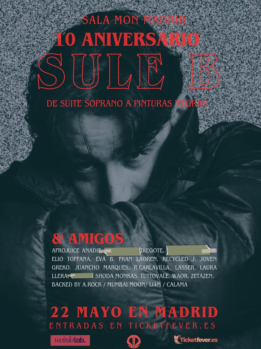 EvaBarreiroSP's tweet photo. ⚠️ Eva B acompañará a Sule B en el concierto de su décimo aniversario. 

📍 Sala Mon (Madrid)

🗓 22 Mayo

🕗 20h 

🎟https://t.co/GP8Pjau4wY https://t.co/KYwVmJWvxA