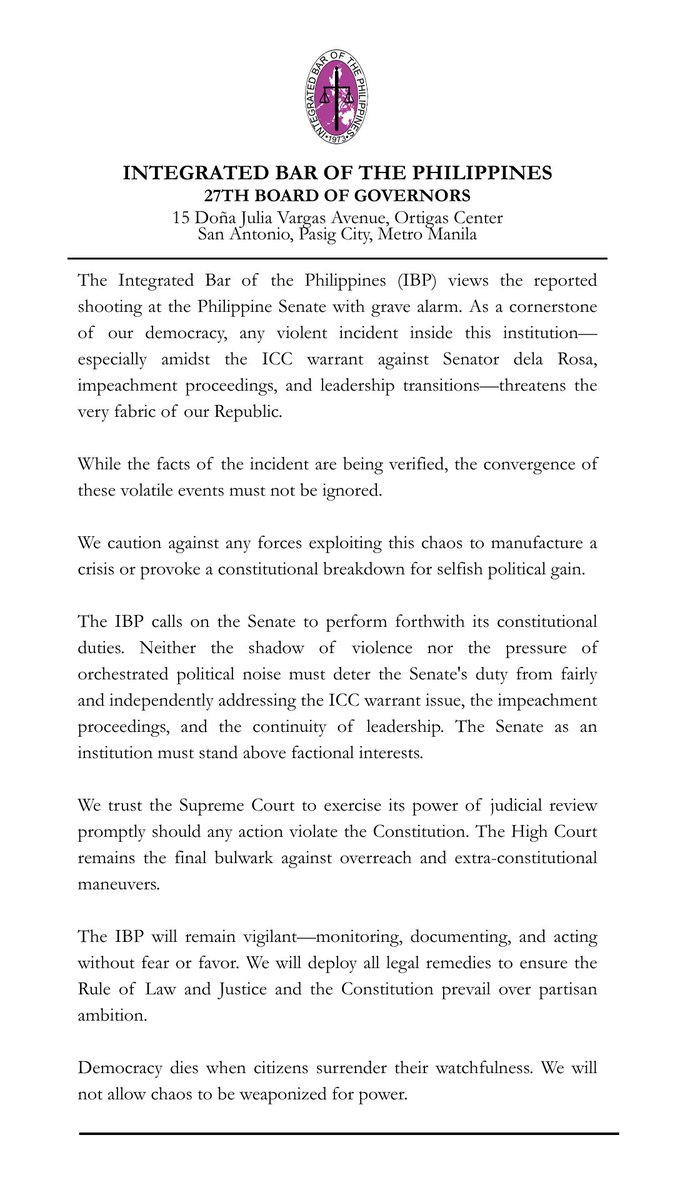 Integrated Bar of the Philippines tweet media