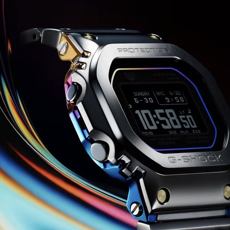 mint_time_press's tweet photo. 40年以上にわたる #GSHOCK の耐衝撃構造データを基に、人とAIが共創したジェネレーティブデザインモデルです。ケースサイドから覗く複雑で未来的な造形と相まって、構造そのものの美しさが際立ちます。

#腕時計
#ジーショック
#フルメタル
#MIP液晶
#ミントタイム https://t.co/bcWARzuZES
