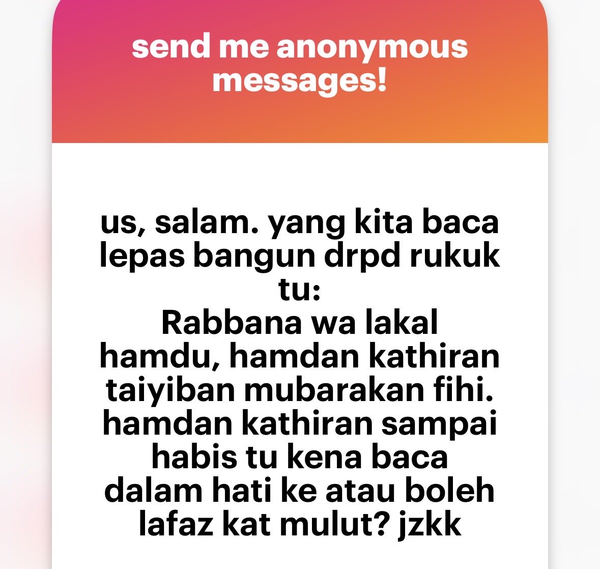 mnasrullah00's tweet photo. Waalaikumussalam, lafazkan. https://t.co/tvg0QJFBfF
