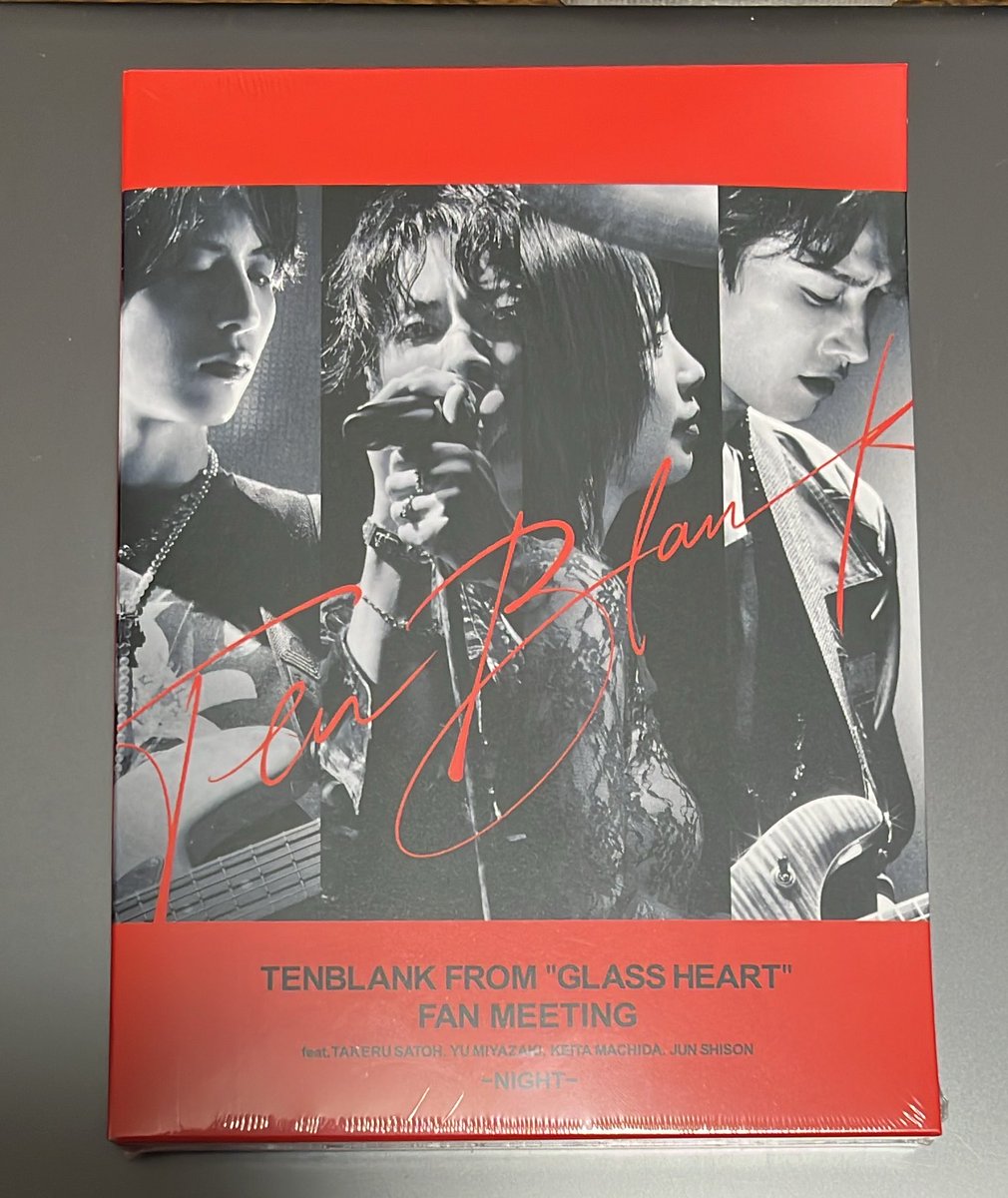 TENBLANK from “Glass Heart” FAN MEETING』Blu-ray 本日18時より再販
