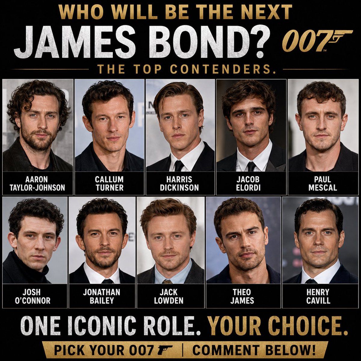 The race for the next James Bond is officially heating up 👀🔥 From fan ...