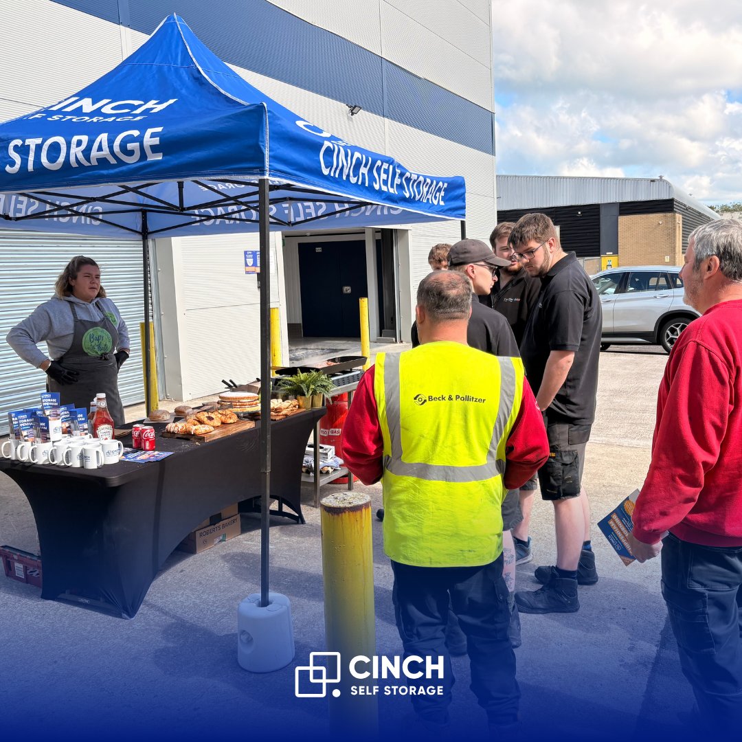 CinchStorage's tweet photo. CHIPPENHAM! FREE BREAKFAST until 2pm today! 🍳 Join us at: 📍Unit 1 Bumpers Way Farm Industrial Estate, Chippenham SN14 6LH. The team can't wait to welcome you!  #chippenham #freebreakfast #chippenhamevent #cinchstorage https://t.co/9pavUPwsk4