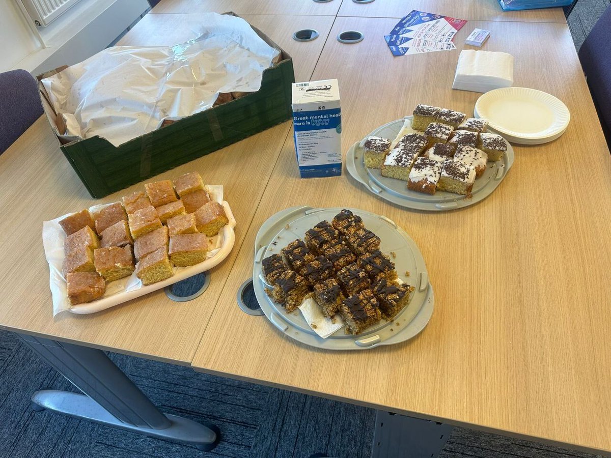 AccessSkills's tweet photo. Yesterday, we hosted @MindBirmingham and held a bake sale to raise money to support the mental health cause.

A huge thank you to everyone who contributed, and to 𝗼𝘂𝗿 𝗖𝗘𝗢 𝗡𝗲𝗶𝗹 𝗖𝗿𝗮𝘄𝗳𝗼𝗿𝗱, who will once again be matching the total raised.

#MentalHealthAwareness https://t.co/WX65e9Nsbs