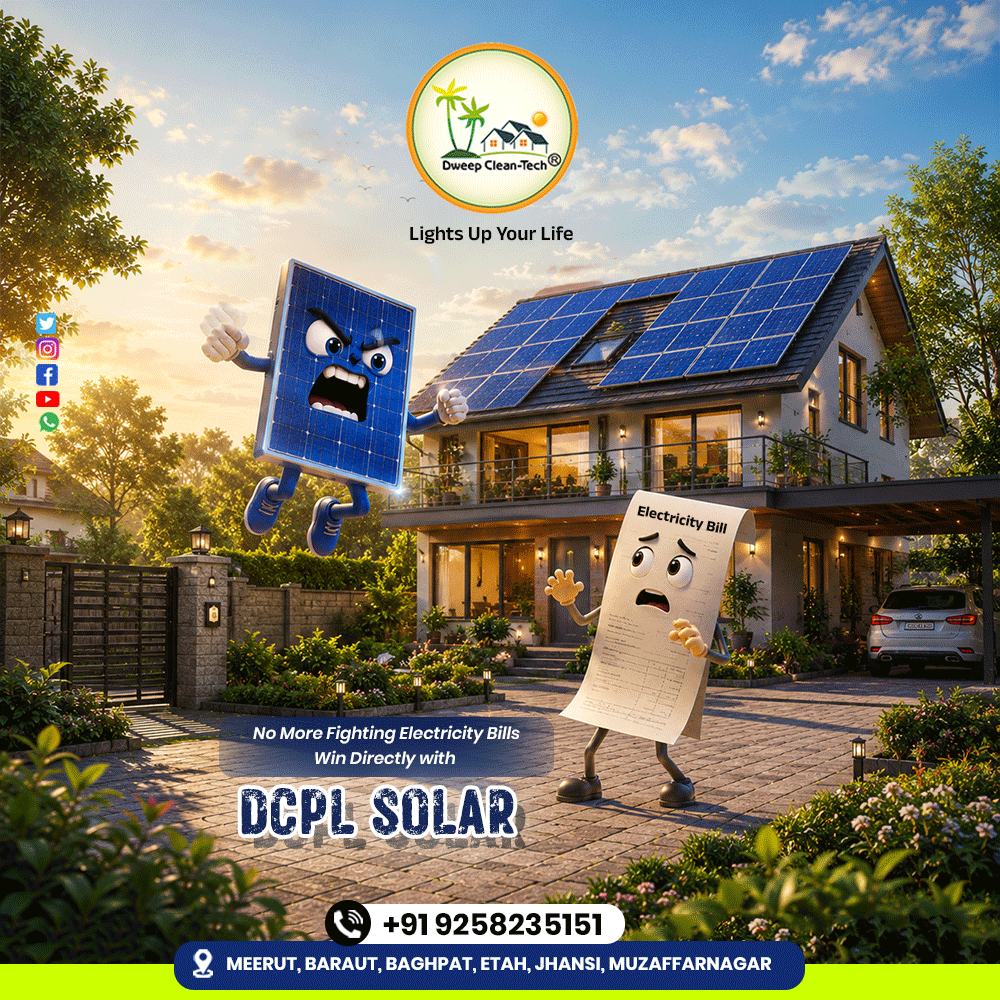 Dweep_CleanTech's tweet photo. ⚡ Electricity Bill Se Pareshan?
अब समय है Solar Energy अपनाने का! ☀️🏡

📞 Contact Now: +91 9258235151

#DCPLSolar #SolarPower #GoSolar #SaveElectricity #SolarEnergy #CleanEnergy #ElectricityBill #RenewableEnergy #GreenFuture #SolarInstallation #Meerut #Muzaffarnagar #Jhansi https://t.co/6zXxLim26R